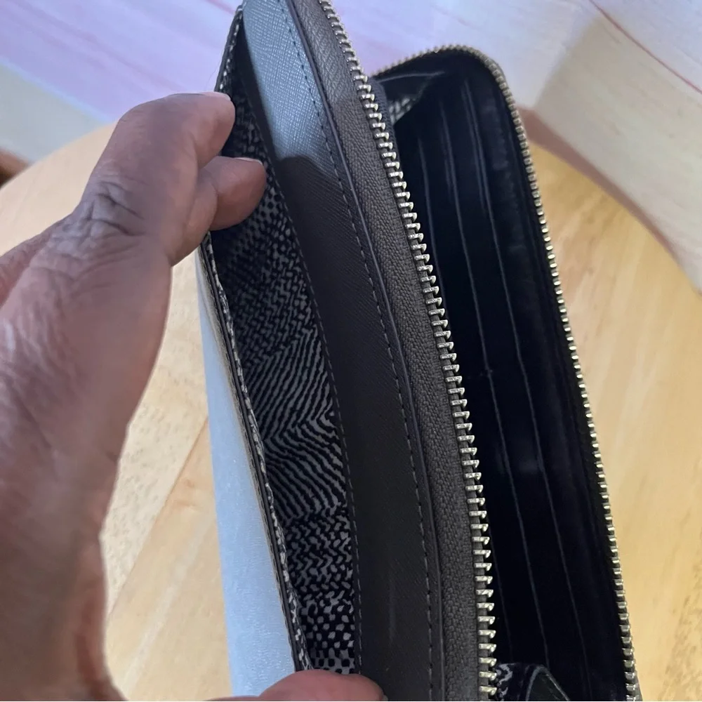 Rebecca Minkoff Gray‎ Saffiano Studded Wallet